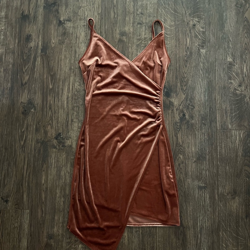 Forever 21 Copper Asymmetrical Dress